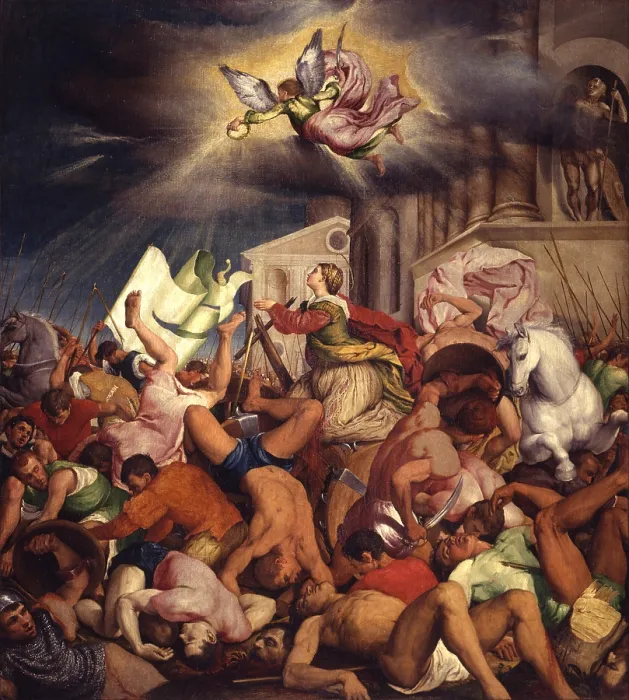 Framed Print : Martyrdom of Saint Catherine, by Jacopo Da Ponte also known as Jacopo Bassano, 1544, 16th Century, oil on canvas, 160 x 130 cm - Italy, Veneto, Bassano del Grappa Framed Print : Martyrdom of Saint Catherine, by Jacopo Da Ponte also known as Jacopo Bassano, 1544, 16th Century, oil on canvas, 160 x 130 cm - Italy, Veneto, Bassano del Grappa