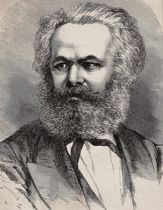 Framed Print : MARX, Karl (1818-1883). Illustration published in 1883 the 'L'Illustration'. Engraving. AISA / Everett Collection**US SALES ONLY** Framed Print : MARX, Karl (1818-1883). Illustration published in 1883 the 'L'Illustration'. Engraving. AISA / Everett Collection**US SALES ONLY**