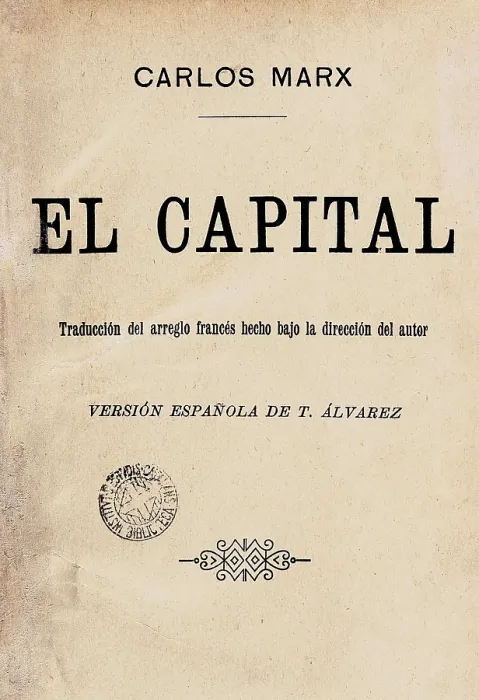 Framed Print : MARX, Karl (1818-1883). Front page of 'Capital' by Karl Marx, version by T. Alvarez. SPAIN. Barcelona. Biblioteca de Catalunya (National Library of Catalonia) Framed Print : MARX, Karl (1818-1883). Front page of 'Capital' by Karl Marx, version by T. Alvarez. SPAIN. Barcelona. Biblioteca de Catalunya (National Library of Catalonia)