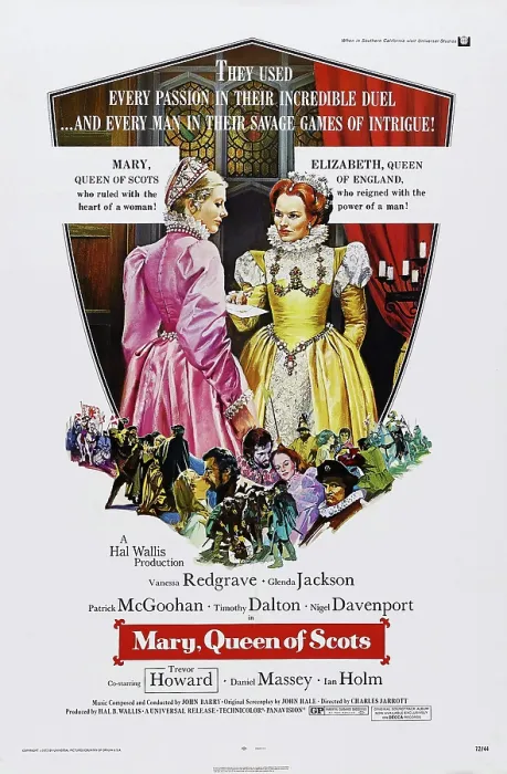 Framed Print : MARY, QUEEN OF SCOTS, US poster, from left: Vanessa Redgrave as Mary Queen of Scots, Glenda Jackson as Queen Elizabeth I, 1971