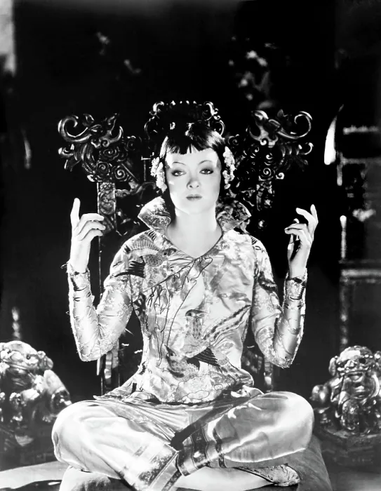 Framed Print : THE MASK OF FU MANCHU, Myrna Loy (in a costume by Adrian), 1932