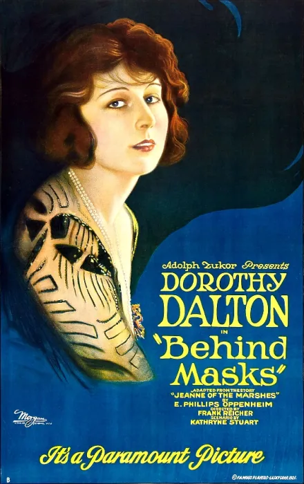 Framed Print : BEHIND MASKS, Dorothy Dalton on Style B 1-sheet poster art, 1921 Framed Print : BEHIND MASKS, Dorothy Dalton on Style B 1-sheet poster art, 1921