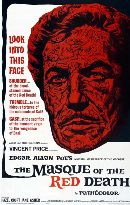 Framed Print : THE MASQUE OF THE RED DEATH, movie poster, 1965