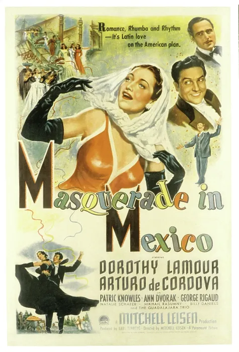 Framed Print : MASQUERADE IN MEXICO, Dorothy Lamour, Arturo de Cordova, Patric Knowles, 1945