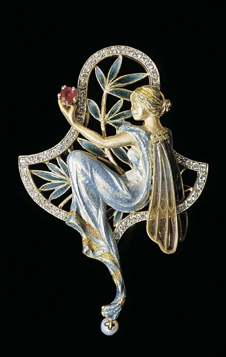 Framed Print : MASRIERA I ROSES, Llus (1872-1958). Hanging brooch with insect woman. 1912. SPAIN. Barcelona. Bags Jewelry. Catalan modernist pendant. Modernism. Jewelry Framed Print : MASRIERA I ROSES, Llus (1872-1958). Hanging brooch with insect woman. 1912. SPAIN. Barcelona. Bags Jewelry. Catalan modernist pendant. Modernism. Jewelry
