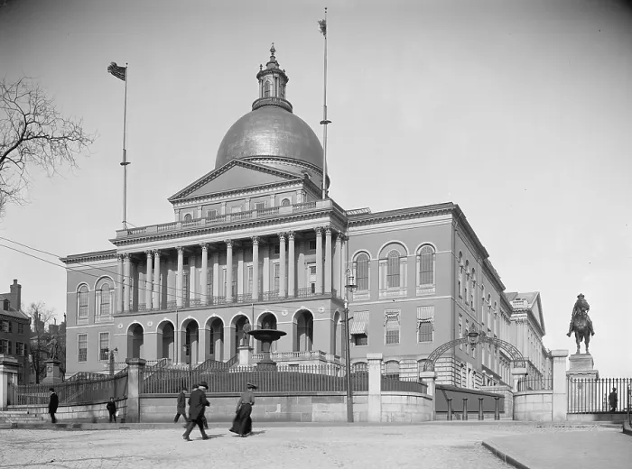 Framed Print : Massachusetts State House, Boston, ca. 1900