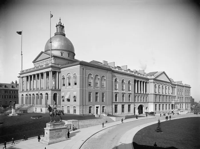 Framed Print : Massachusetts State House, Boston, ca. 1904