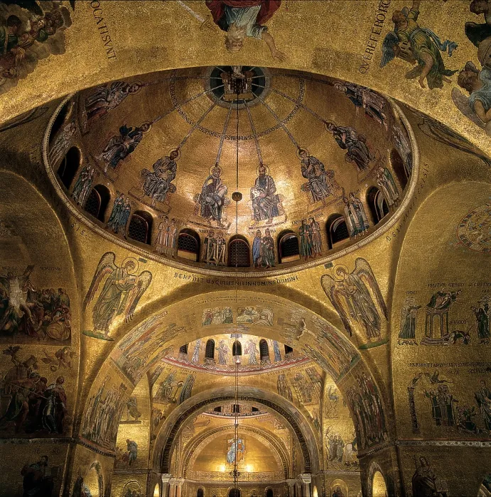 Framed Print : Master of the Pentecost, Dome of the Pentecost, 12th Century, mosaic, Italy, Veneto, Venice, St Mark's Square, St Mark's Basilica, central nave, longitudinal wing Framed Print : Master of the Pentecost, Dome of the Pentecost, 12th Century, mosaic, Italy, Veneto, Venice, St Mark's Square, St Mark's Basilica, central nave, longitudinal wing