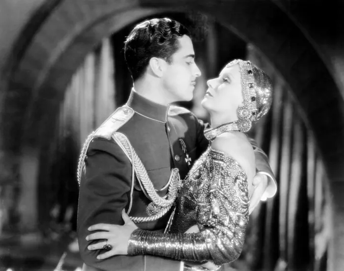 Framed Print : MATA HARI, from left: Ramon Novarro, Greta Garbo, 1931