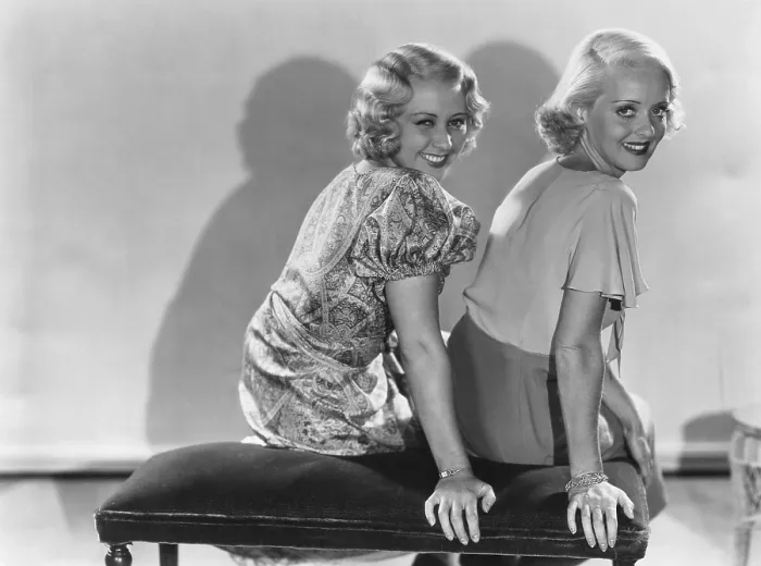 Framed Print : THREE ON A MATCH, from left: Joan Blondell, Bette Davis, 1932