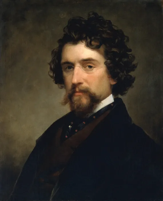 Framed Print : MATHEW B. BRADY, by Charles Loring Elliott, 1857, American painting, oil on canvas