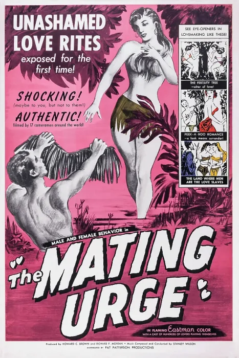 Framed Print : MATING URGE, US poster art, 1959