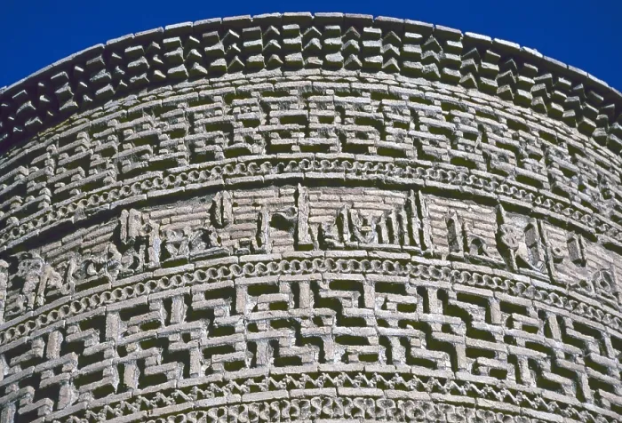 Framed Print : Mausoleum of Pir-i Alamdar, by Abu Harab Bakhtiar, 1021-1026, 11th Century, brickwork - Detail Framed Print : Mausoleum of Pir-i Alamdar, by Abu Harab Bakhtiar, 1021-1026, 11th Century, brickwork - Detail