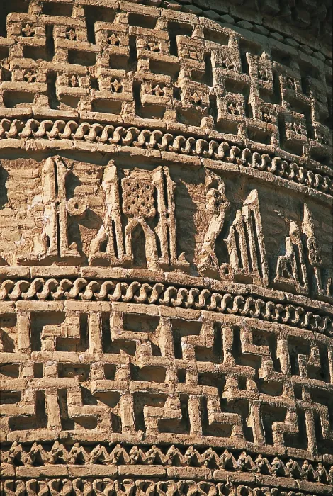 Framed Print : Mausoleum of Pir i Alamdar, by Unknown Artist, 1021 - 1026, 11th Century, - Iran, Semnan, Damghan, Damghan, Pir-i Alamdar Mausoleum. Detail