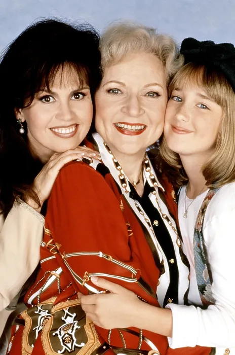 Framed Print : MAYBE THIS TIME, from left, Betty White, Marie Osmond, Ashley Johnson, 1995-96