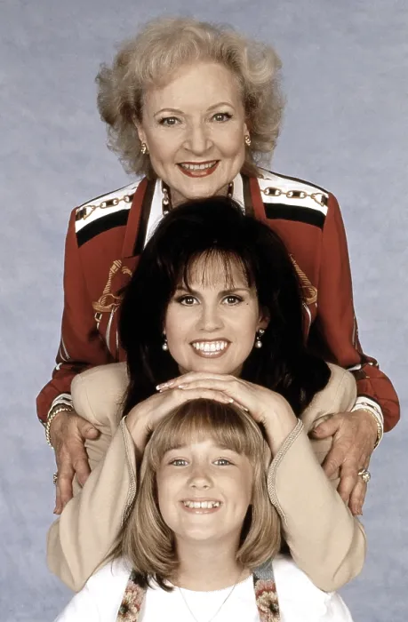 Framed Print : MAYBE THIS TIME, from top, Betty White, Marie Osmond, Ashley Johnson, 1995-96