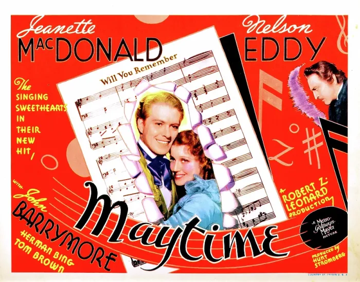Framed Print : MAYTIME, Nelson Eddy, Jeanette MacDonald, John Barrymore, 1937