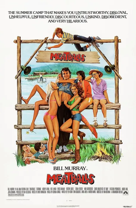 Framed Print : MEATBALLS, Cindy Girling, Kristine DeBell, Bill Murray, Sarah Torgov, Margot Pinvidic, Norma Dell'Agnese, 1979