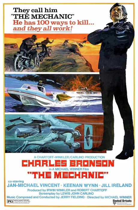Framed Print : THE MECHANIC, Charles Bronson, 1972 Framed Print : THE MECHANIC, Charles Bronson, 1972