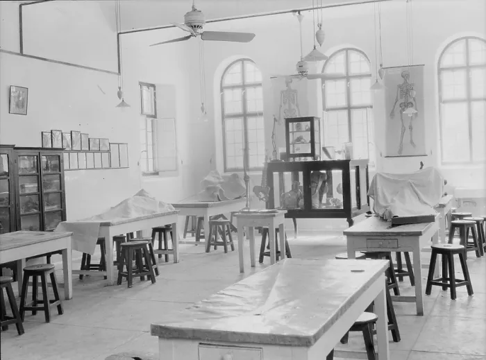 Framed Print : Medical College, Baghdad and road building, medical classroom, Iraq, photograph September 26, - October 12, 1932 Framed Print : Medical College, Baghdad and road building, medical classroom, Iraq, photograph September 26, - October 12, 1932