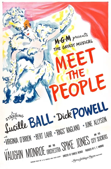 Framed Print : MEET THE PEOPLE, US poster, Lucille Ball, 1944