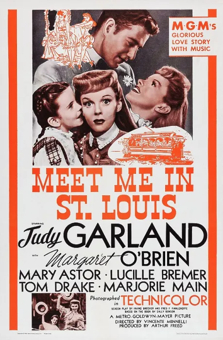 Framed Print : MEET ME IN ST. LOUIS, US poster art, top: Margaret O'Brien, Judy Garland, Tom Drake; bottom inset: Margaret O'Brien, Judy Garland, 1944 Framed Print : MEET ME IN ST. LOUIS, US poster art, top: Margaret O'Brien, Judy Garland, Tom Drake; bottom inset: Margaret O'Brien, Judy Garland, 1944
