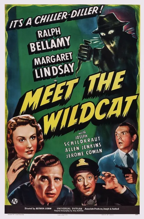 Framed Print : MEET THE WILDCAT, US poster art, from left: Margaret Lindsay, Ralph Bellamy, Allen Jenkins, Joseph Schildkraut, 1940 Framed Print : MEET THE WILDCAT, US poster art, from left: Margaret Lindsay, Ralph Bellamy, Allen Jenkins, Joseph Schildkraut, 1940