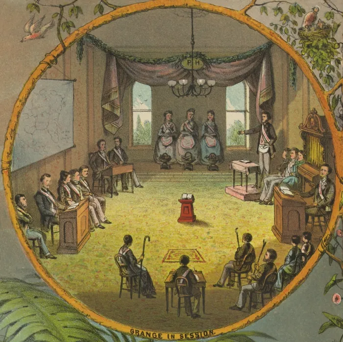 Framed Print : Meeting of the National Grange of the Patron's of Husbandry, c. 1873 Framed Print : Meeting of the National Grange of the Patron's of Husbandry, c. 1873
