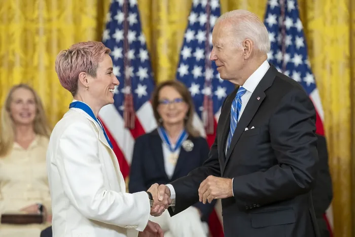 Framed Print : Megan Anna Rapinoe led the US team to the Gold Medal at the 2012 London Summer Olympics, . In 2015 and 2019, the US teams won the FIFA Womens World Cup under her captaincy Framed Print : Megan Anna Rapinoe led the US team to the Gold Medal at the 2012 London Summer Olympics, . In 2015 and 2019, the US teams won the FIFA Womens World Cup under her captaincy