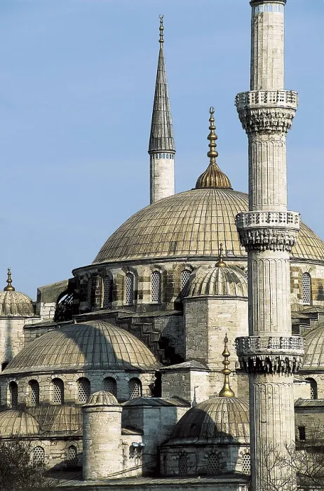 Framed Print : Mehmed Aga (1553-1625). Sultan Ahmed Mosque or Blue Mosque. 1603-1617. TURKEY. Istanbul. Sultan Ahmed Mosque (Blue Mosque). Ottoman art. Architecture