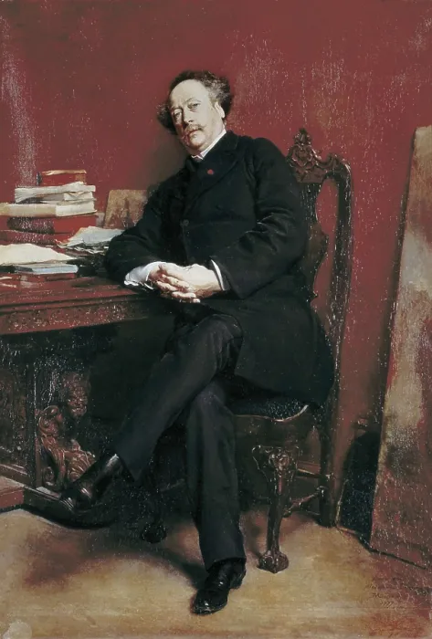 Framed Print : MEISSONIER, Ernest (1815-1891). Portrait of Alexandre Dumas fils. 1877. Oil on canvas. Private Collection. AISA / Everett Collection**US SALES ONLY** Framed Print : MEISSONIER, Ernest (1815-1891). Portrait of Alexandre Dumas fils. 1877. Oil on canvas. Private Collection. AISA / Everett Collection**US SALES ONLY**