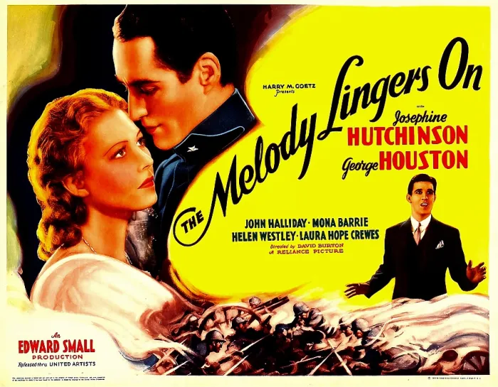 Framed Print : THE MELODY LINGERS ON, left from left: Josephine Hutchinson, George Houston, 1935