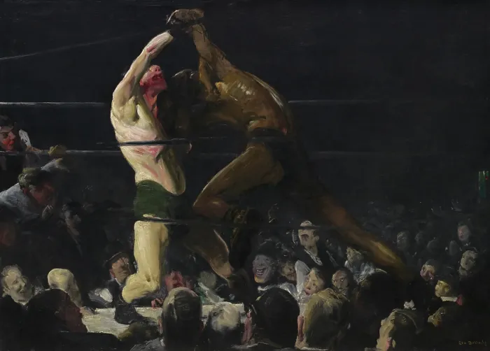 Framed Print : Both Members of This Club, by George Bellows, 1909, American painting, oil on canvas