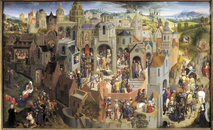 Framed Print : MEMLING, Hans (1433-1494). Passion of the Christ. 1840. Flemish art. Oil on wood. ITALY. Turin. Galleria Sabauda (Sabauda Gallery). AISA / Everett Collection**US SALES ONLY**