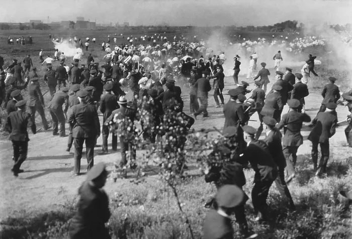 Framed Print : Memorial Day Massacre, May 30, 1937, when police killed 10 labor union pickets Framed Print : Memorial Day Massacre, May 30, 1937, when police killed 10 labor union pickets