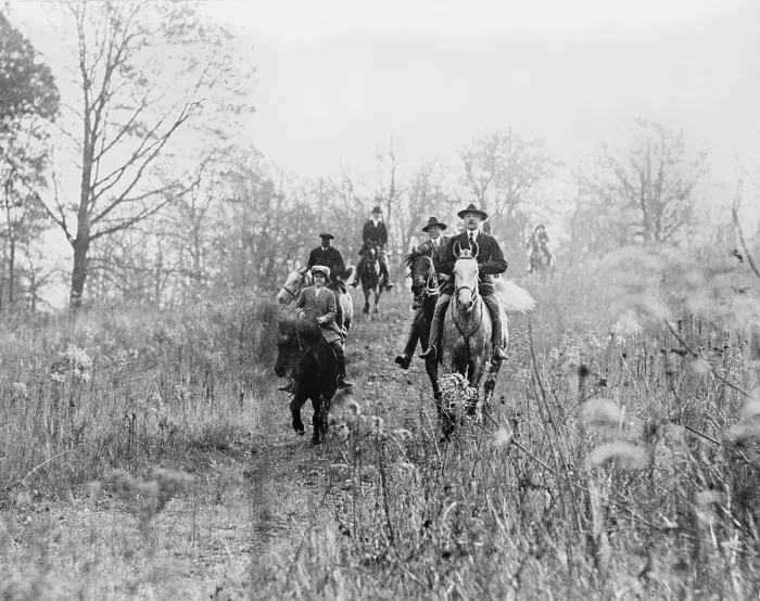 Framed Print : Men and boy on horses during hunt in Virginia, photograph, circa 1910-1930 Framed Print : Men and boy on horses during hunt in Virginia, photograph, circa 1910-1930