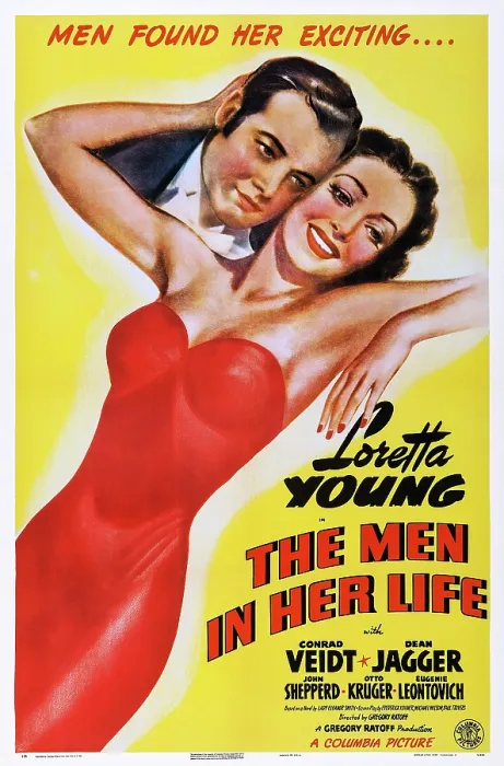 Framed Print : THE MEN IN HER LIFE, poster art, l-r: Dean Jagger, Loretta Young, 1941 Framed Print : THE MEN IN HER LIFE, poster art, l-r: Dean Jagger, Loretta Young, 1941
