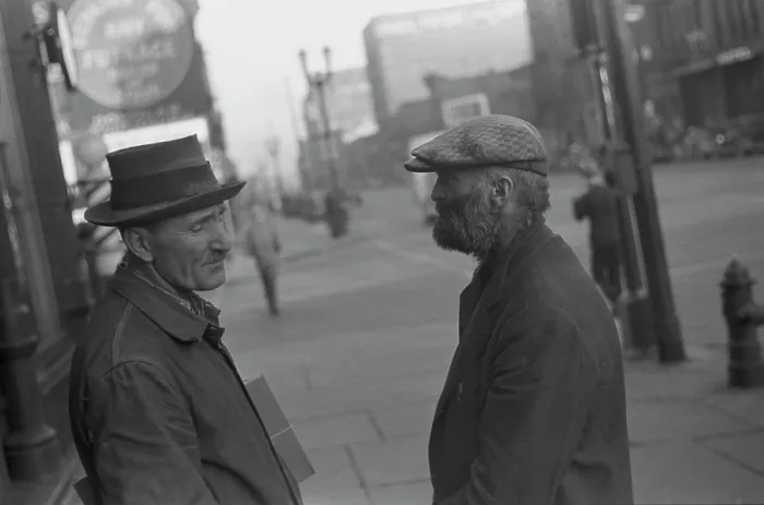 Framed Print : Men on Lower Douglas Street, Omaha, Nebraska, photograph by John Vachon, November, 1938 Framed Print : Men on Lower Douglas Street, Omaha, Nebraska, photograph by John Vachon, November, 1938