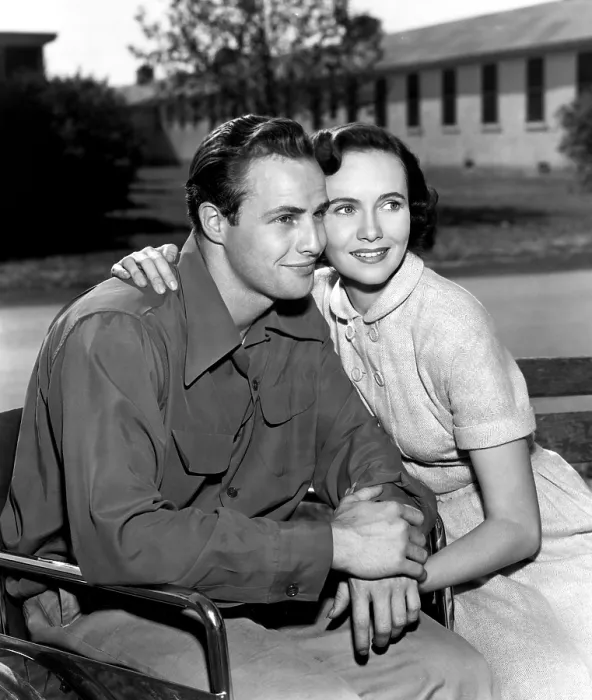 Framed Print : THE MEN, Marlon Brando, Teresa Wright, 1950