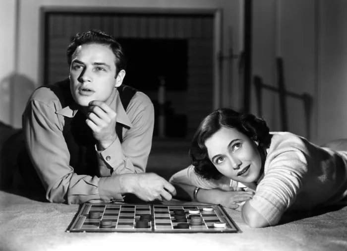 Framed Print : THE MEN, Marlon Brando, Teresa Wright, 1950 Framed Print : THE MEN, Marlon Brando, Teresa Wright, 1950