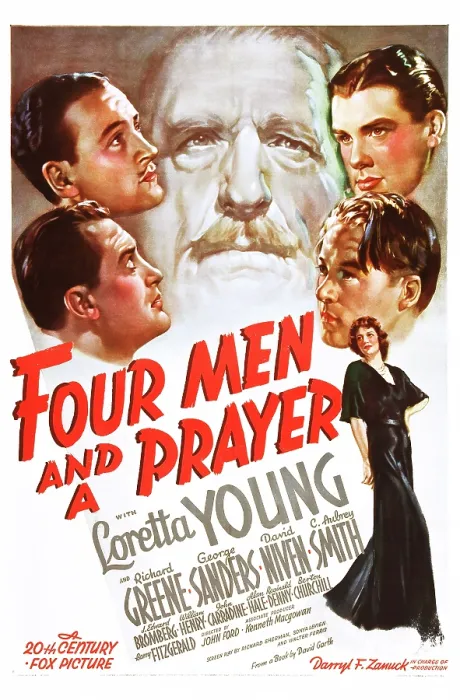 Framed Print : FOUR MEN AND A PRAYER, center: C Framed Print : FOUR MEN AND A PRAYER, center: C