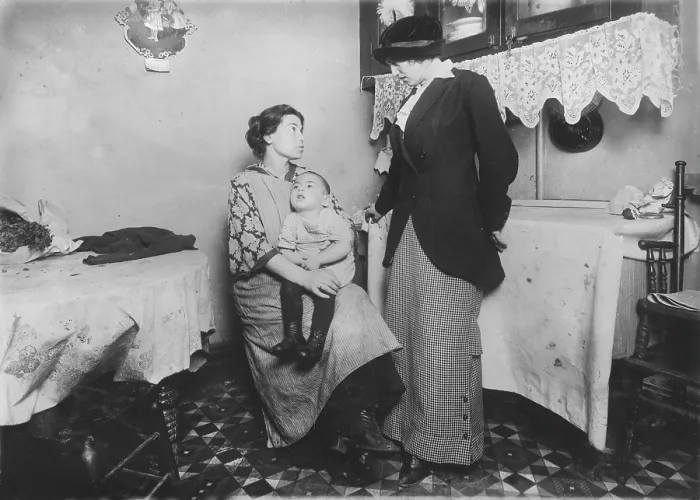 Framed Print : Mentally retarded child, Isidor Rothandler (on lap), 80 Ridge Street, from original caption: Idiopathic Idiocy, Mother worked hard before marriage Framed Print : Mentally retarded child, Isidor Rothandler (on lap), 80 Ridge Street, from original caption: Idiopathic Idiocy, Mother worked hard before marriage