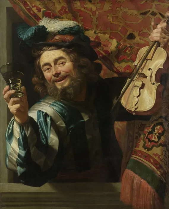 Framed Print : The Merry Fiddler, by Gerard van Honthorst, 1623, Dutch painting, oil on canvas Framed Print : The Merry Fiddler, by Gerard van Honthorst, 1623, Dutch painting, oil on canvas