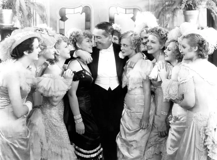 Framed Print : THE MERRY WIDOW, Maurice Chevalier (center), 1934