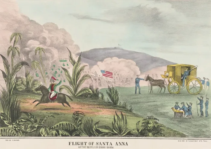 Framed Print : Mexican American War. Battle of Cerro Gordo, April 12-18, 1847