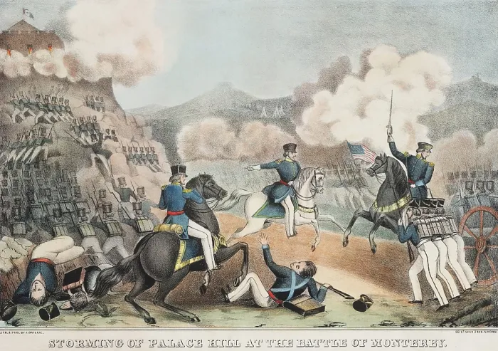 Framed Print : Mexican American War. Battle of Monterey, the Storming of the Palace Hill, Sept. 22, 1846
