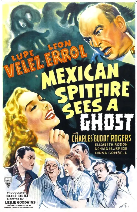 Framed Print : MEXICAN SPITFIRE SEES A GHOST, US poster, Lupe Velez (middle left), Leon Errol (top right), 1942 Framed Print : MEXICAN SPITFIRE SEES A GHOST, US poster, Lupe Velez (middle left), Leon Errol (top right), 1942