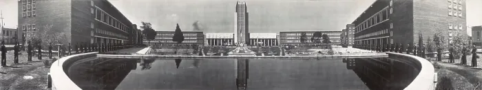Framed Print : Mexico City, Escuela Normal, an educational building used by UNESCO, circa 1947 Framed Print : Mexico City, Escuela Normal, an educational building used by UNESCO, circa 1947