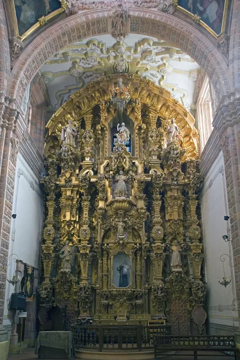 Framed Print : MEXICO. Guanajuato. La Valenciana mines. La Valenciana Temple. Altarpiece. Colonial baroque. RAGA / AISA / Everett Collection (189959)**US SALES ONLY**