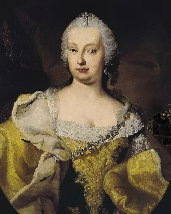 Framed Print : MEYTENS, Martin van (1695-1770). Portrait of Maria Theresa. mid. 18th c. Oil on canvas. ITALY. Padua. Municipal Museum of Padua